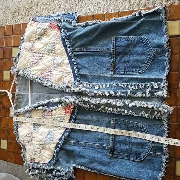 💙OOAK Quilt/Denim jacket - Picture 4 of 9